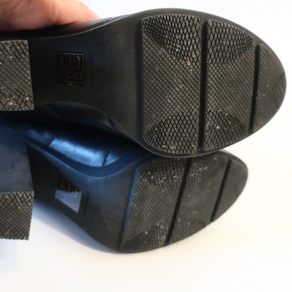 Womens Prada Black Leather Lace-Up Block Heeled Combat Booties 38.5 US/8.5 * - Picture 14 of 16